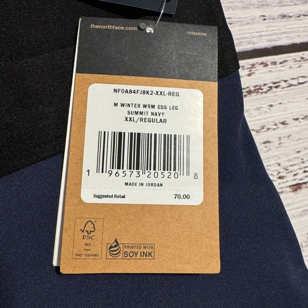 The North Face Summit Winter Warm Essential Leggings Base Layer Men's‎ Size 2XL